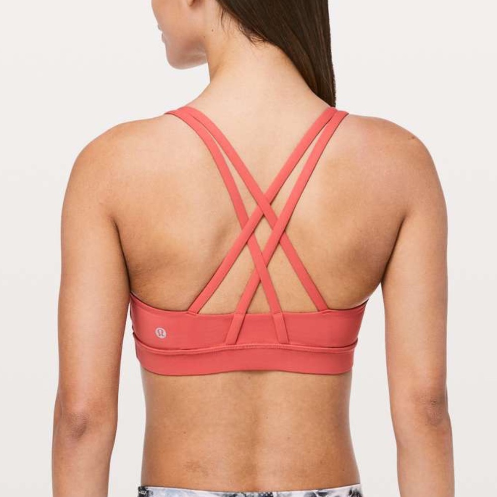 lululemon athletica pale raspberry Energy Sports Bra